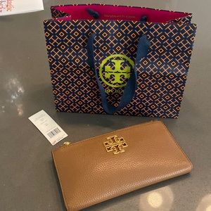 Tory Burch camel long wallet